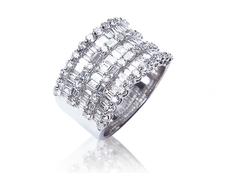 18ct White Gold & 3.00ct Diamonds Wedding Ring