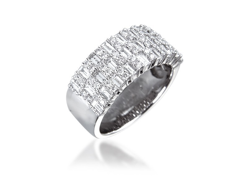 18ct White Gold & 1.25ct Diamonds Wedding Ring