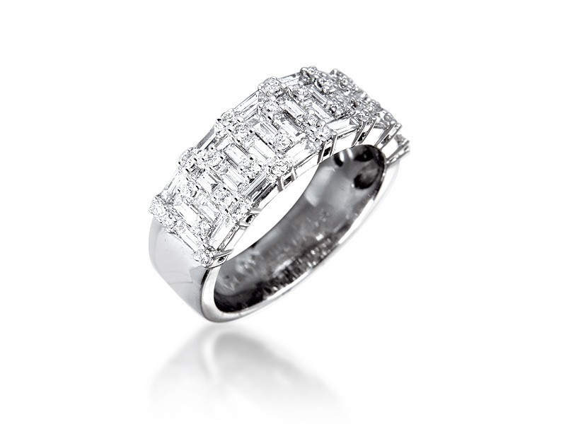 18ct White Gold & 1.25ct Diamonds Wedding Ring