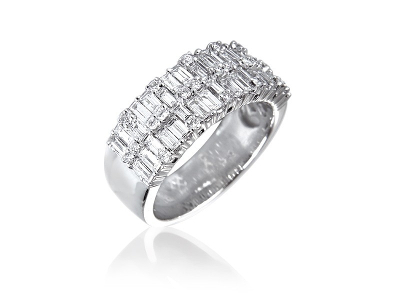 18ct White Gold & 1.25ct Diamonds Wedding Ring