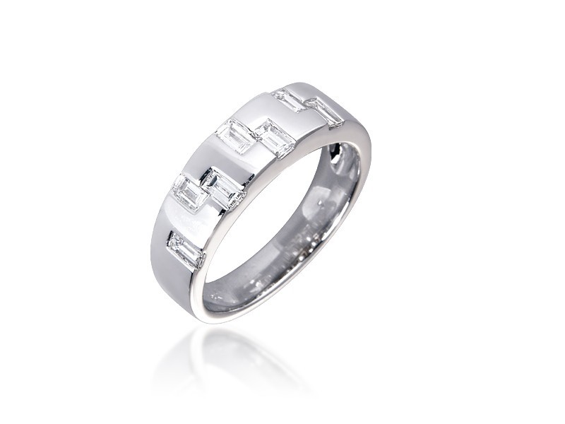 18ct White Gold & 0.50ct Diamonds Wedding Ring