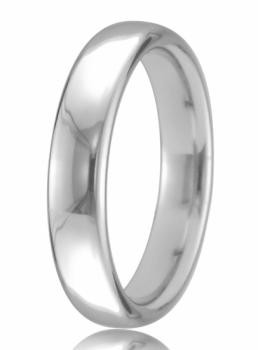 18ct White Gold 3mm Court Wedding Band 5gms