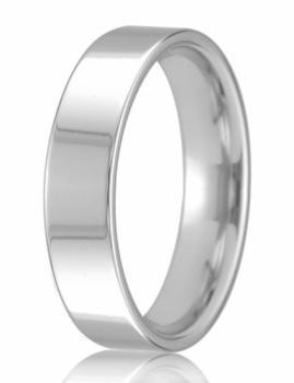 18ct White Gold 5mm Easy Fit Wedding Band 8.6gms