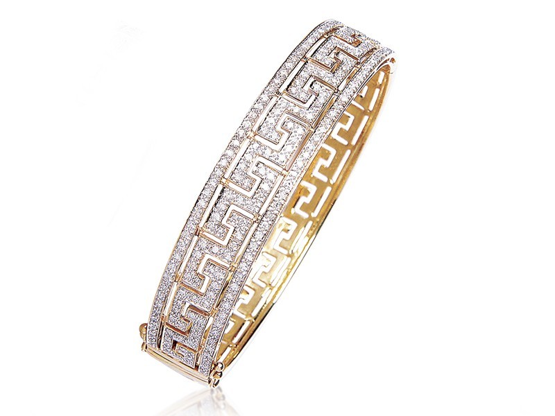 9ct Yellow Gold & 1.00ct Diamonds Bracelet