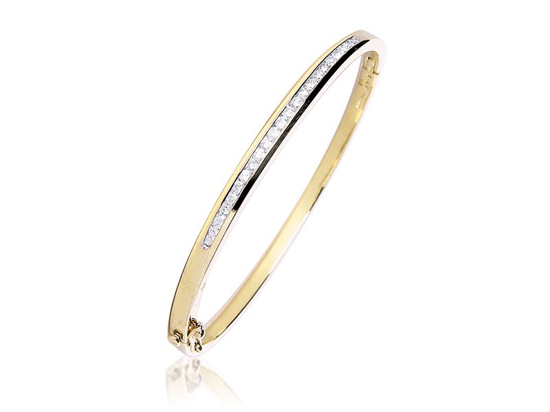 9ct Yellow Gold & 1.00ct Diamonds Bracelet