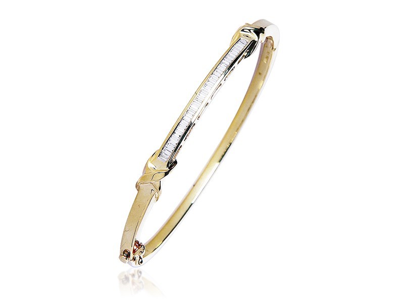 9ct Yellow Gold & 0.50ct Diamonds Bracelet