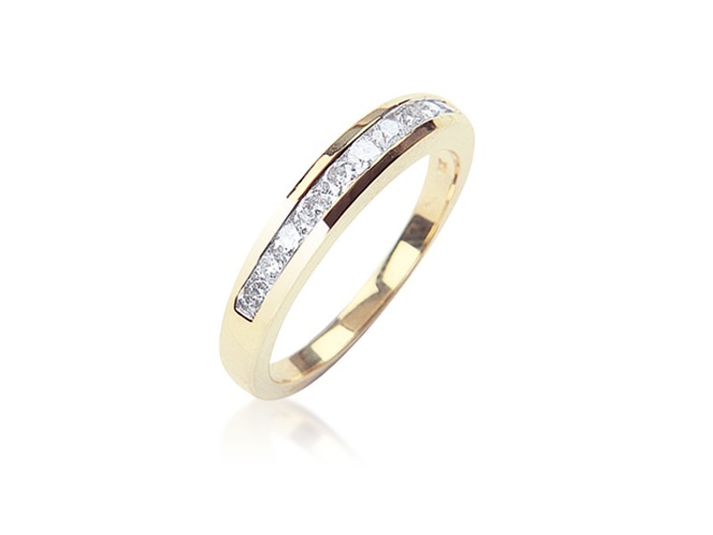 9ct Yellow Gold Eternity Ring with 0.50ct Diamonds.