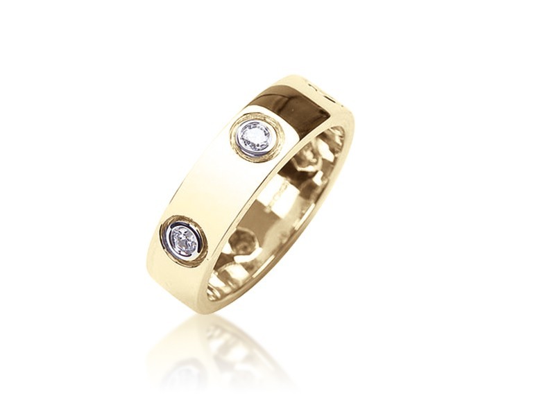 9ct Yellow Gold & 0.35ct Diamonds Wedding Ring