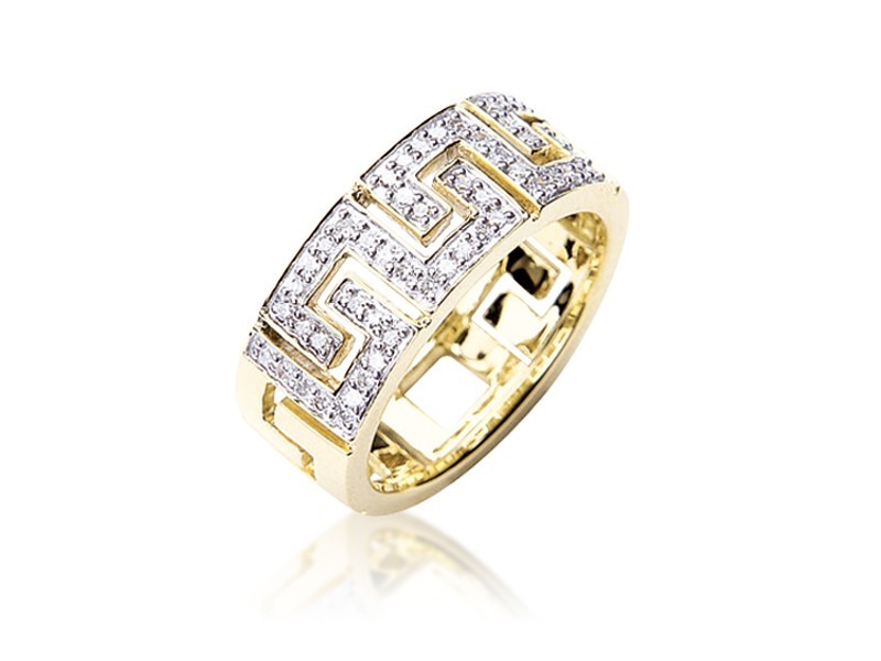 9ct Yellow Gold & 0.22ct Diamonds Wedding Ring