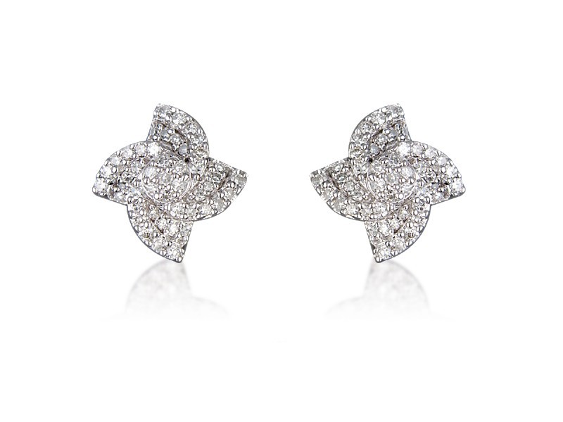 9ct White Gold 0.40ct Diamond Stud Earrings