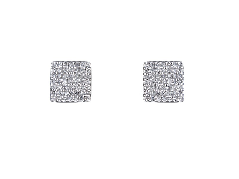 9ct White Gold 0.30ct Diamond Stud Earrings