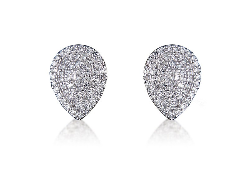 9ct White Gold 0.50ct Diamond Stud Earrings