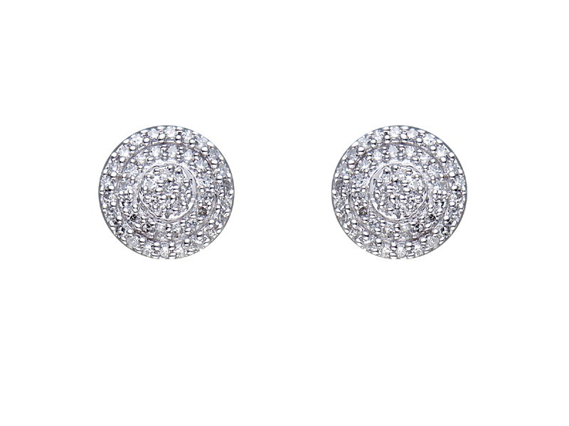 9ct White Gold 0.40ct Diamond Stud Earrings