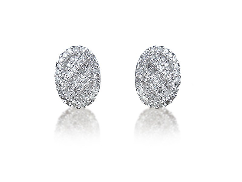 9ct White Gold 0.40ct Diamond Stud Earrings