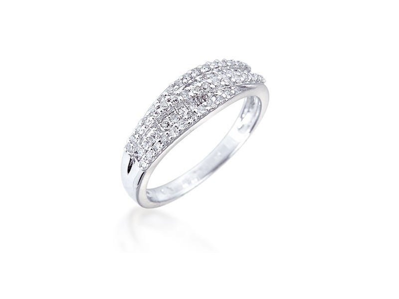 9ct White Gold Eternity Ring with 0.25ct Diamonds.