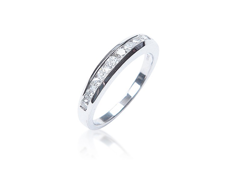 9ct White Gold Eternity Ring with 0.50ct Diamonds.