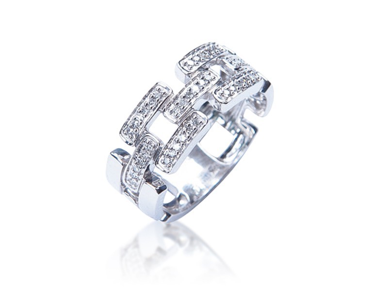 9ct White Gold & 0.15ct Diamonds Wedding Ring