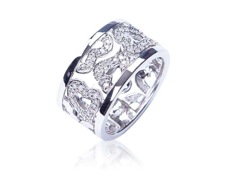 9ct White Gold & 0.30ct Diamonds Wedding Ring