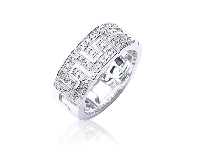 9ct White Gold & 0.22ct Diamonds Wedding Ring
