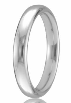 9ct White Gold 2mm Court Wedding Band 2.3gms 