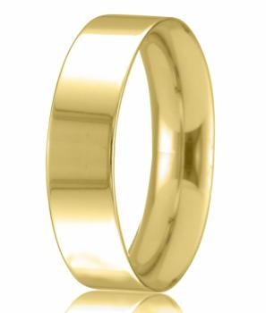 9ct Yellow Gold 6mm Easy Fit Wedding Band 7.6gms