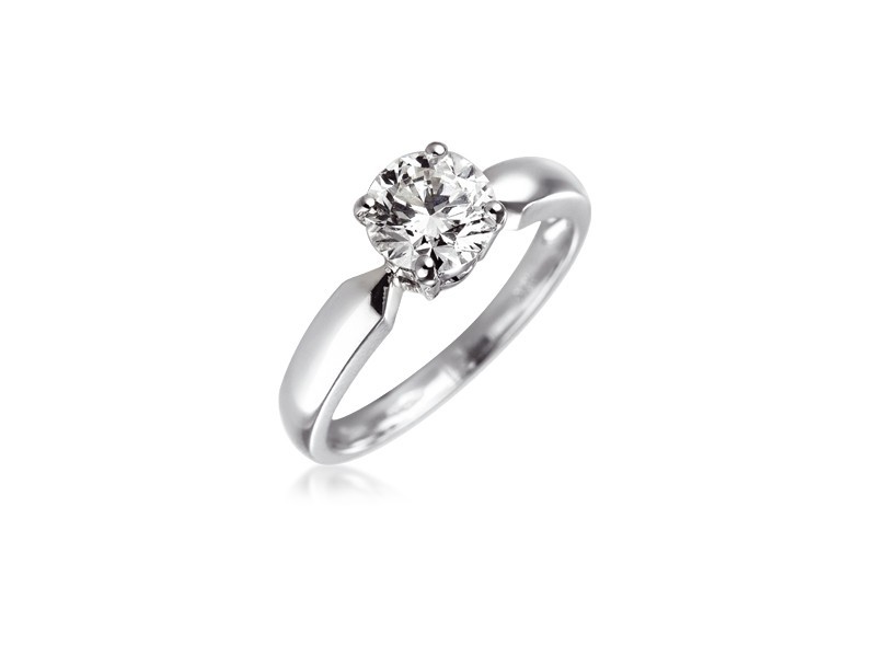 Platinum 1.00ct Diamond Solitaire Engagement Ring