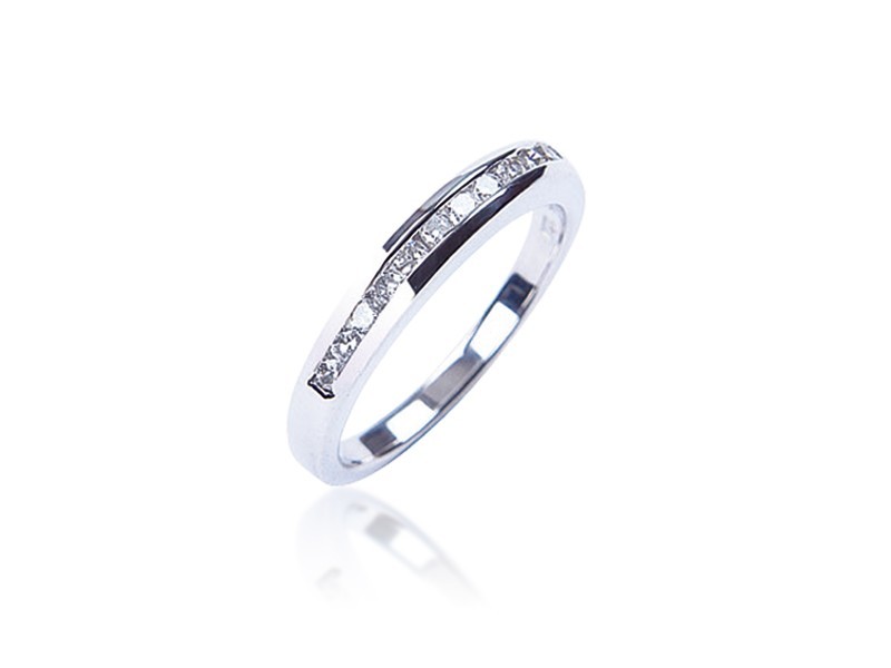 Platinum Eternity Ring with 0.25ct Diamonds.