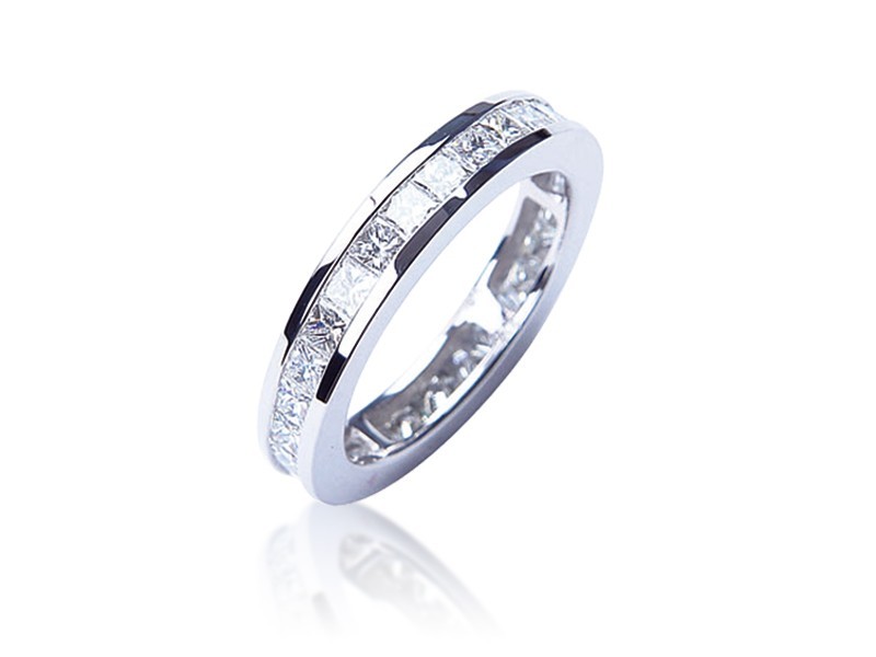 Platinum Eternity Ring with 2.20ct Diamonds.