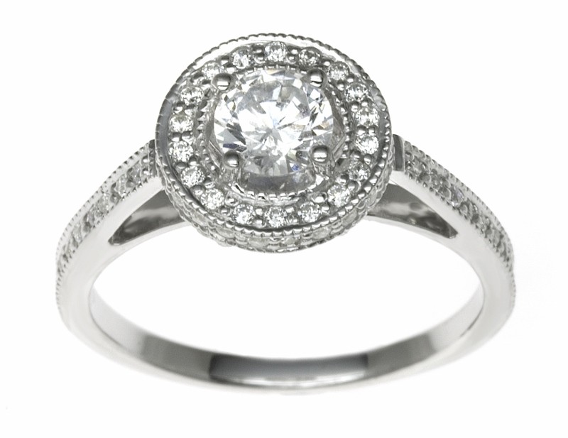 Platinum 0.87ct Diamonds Solitaire Engagement Ring
