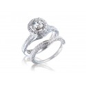 18ct White Gold 1.75ct Diamonds Bridal Set