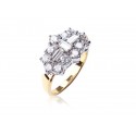 18ct Yellow & White Gold ring with 2.00ct Diamonds in white gold mount.