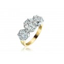 18ct Yellow & White Gold ring with 1.50ct Diamonds in white gold mount.