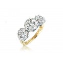 18ct Yellow & White Gold ring  with 2.00ct Diamonds in white gold mount