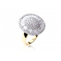 18ct Yellow & White Gold ring with 2.00ct Diamonds in white gold mount.