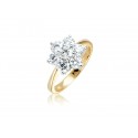 18ct Yellow & White Gold ring with 1.50ct Diamonds in white gold mount.