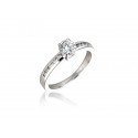 18ct White Gold 0.60ct Diamond Solitaire Engagement Ring