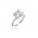 18ct White Gold 3.30ct Diamond Solitaire Engagement Ring