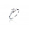 18ct White Gold 0.60ct Diamond Solitaire Engagement Ring