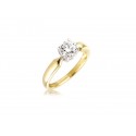 18ct Yellow & White Gold 0.75ct Diamond Solitaire Engagement Ring