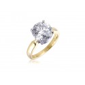 18ct Yellow & White Gold 4.00ct Diamond Solitaire Engagement Ring