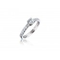 18ct White Gold 0.70ct Diamond Solitaire Engagement Ring
