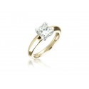 18ct Yellow & White Gold 1.00ct Diamond Solitaire Engagement Ring