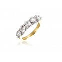18ct Yellow & White Gold Eternity Ring with 2.00ct Diamonds in white gold mount. 