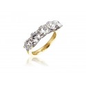 18ct Yellow & White Gold Eternity Ring with 3.00ct Diamonds in white gold mount. 