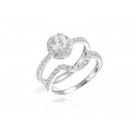 18ct White Gold 1.15ct Diamonds Bridal Set