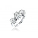 3 stone 18ct White Gold ring with 1.50ct Diamonds. 
