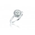 18ct White Gold ring with 0.50ct Diamonds. 