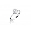 18ct White Gold ring with 0.50ct Diamonds.