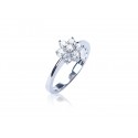 18ct White Gold ring with 0.50ct Diamonds.