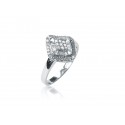 18ct White Gold ring with 0.50ct Diamonds. 